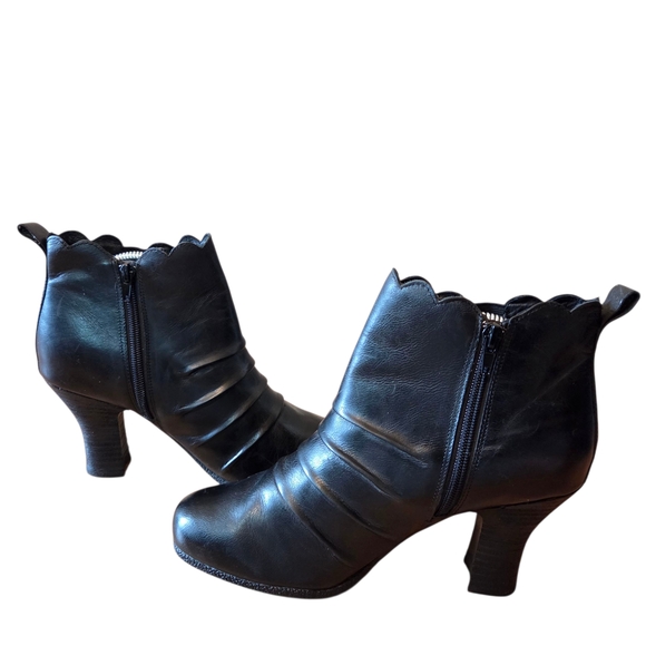 Miz Mooz Kesha Women's Leather Vintage Style Boho Ankle Black Boots Size 10 - Picture 11 of 15